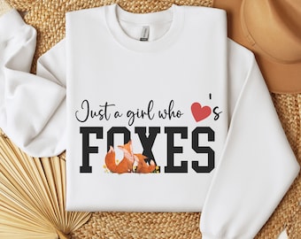 Fox Lover Sweatshirt: Animal Graphic Tee, Tween Gift