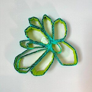 Papelão Bloom Turquesa, Verde Grama #1