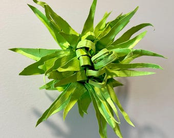 Flor de Papelão Verde Limão #1