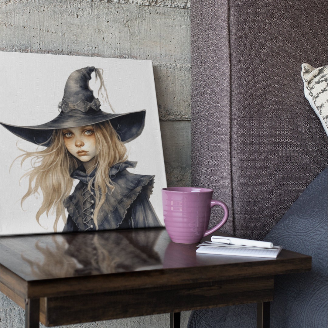 Medieval Witch PNG Clipart Bundle Watercolor Printable Witches Graphics for Sublimation Little ...