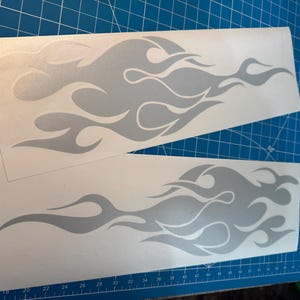 HD Saddlebag Ghost Flames Graphic