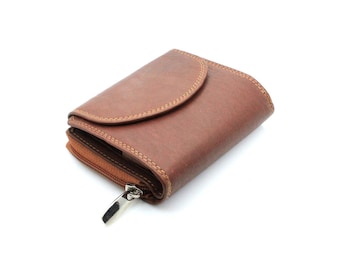 RFID Schutz Geldbörse Damen Portemonnaie Echt Leder Frauen Portmonee Brieftasche