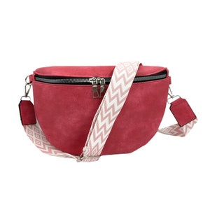 Umhängetasche Crossbody Bag Damen Handtasche Schultergurt Tasche Schultertasche Pink