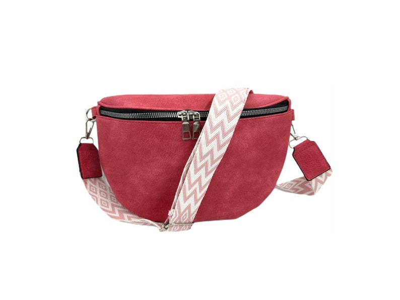 Umhängetasche Crossbody Bag Damen Handtasche Schultergurt Tasche Schultertasche Pink