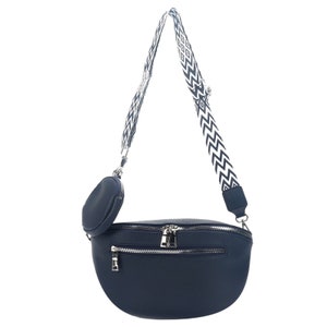 Umhängetasche Crossbody Bag Damen Handtasche Schultergurt Tasche Schultertasche 22268 Navy Marine