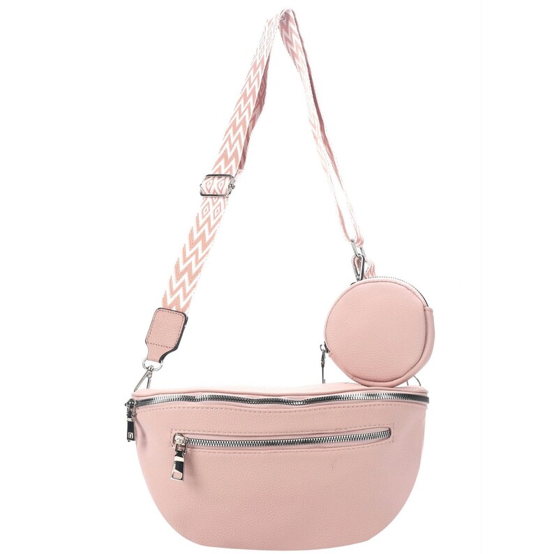 Umhängetasche Crossbody Bag Damen Handtasche Schultergurt Tasche Schultertasche 22268 Rosa