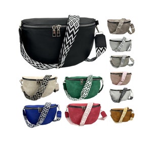 Umhängetasche Crossbody Bag Damen Handtasche Schultergurt Tasche Schultertasche Schwarz