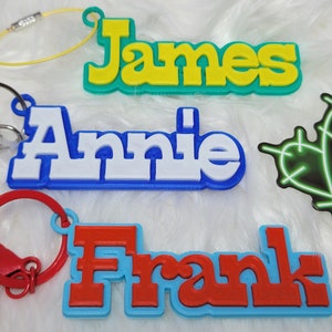 Western Custom 3D Printed Name Keychain
