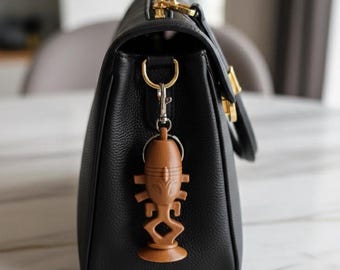 Horga'hn Keychain | 3D Printed Risa Artifact Bag Charm | Seek Jamaharon | Sci-Fi Geek Gift