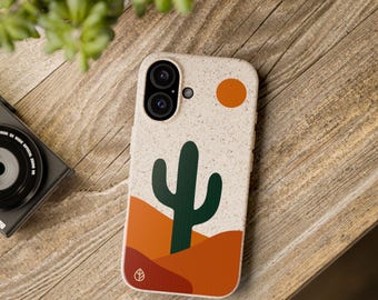 Cactus Phone Case: Biodegradable Eco-Friendly Cover