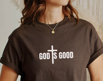 Gott ist gut T-Shirt Christliches T-Shirt Trendiges Shirt Religiöses Kleid Positives Shirt Oversized Shirt Christliches Shirt Religiöses Unisex Shirt