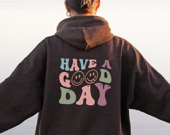 Trendy Smile Face Hoodie, Have A Good Day Hoodie, Funny Smile Face Aesthetic Oversize Hoodie, Tumblr Hoodie, Aesthetic Hoodie, Mental Health