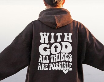 Christlicher Hoodie Gott Hoodie Christian Merch Christliche Streetwear Christliche Kleidung Christliche Bekleidung Spirituelle Hoodie Kirche Geschenk Unisex