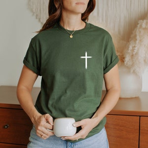 Ästhetisches Jesus Saves Shirt Christliches Kleid Braunes Christliches Hemd für Männer Jesus Kleid Christliche Streetwear Kleidung Bibel-Vers-Hemd Bild 5