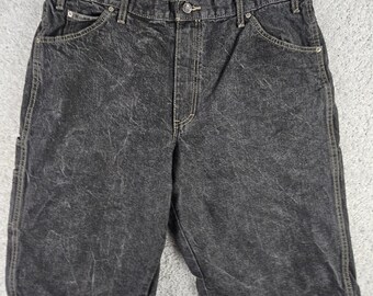 Vintage Dickies Work Shorts Loose Fit Charcoal Carpenter Distressed Baggy Y2K 38