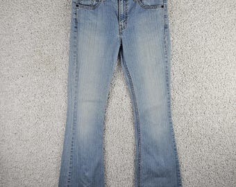 Vintage Y2K Levi's Low Rise Flare Light Wash Denim Jeans 2004 Größe 7 30x31