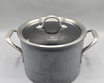 Calphalon Commercial Aluminum Hard Anodized Stockpot 6.5 Quart 8706-1/2 USA
