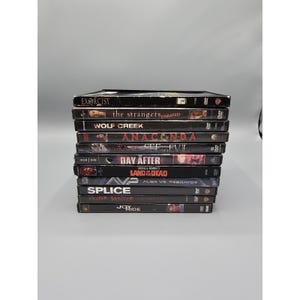 Zestaw 11 filmów grozy na DVD Wolf Creek Joy Ride Helter Scelter Splice Kane Więcej