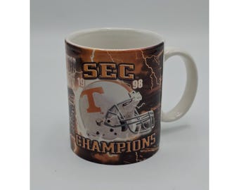 Tennessee Volunteers Mug SEC Champs Football 1998 Fiesta Bowl Licensed VTG Vols