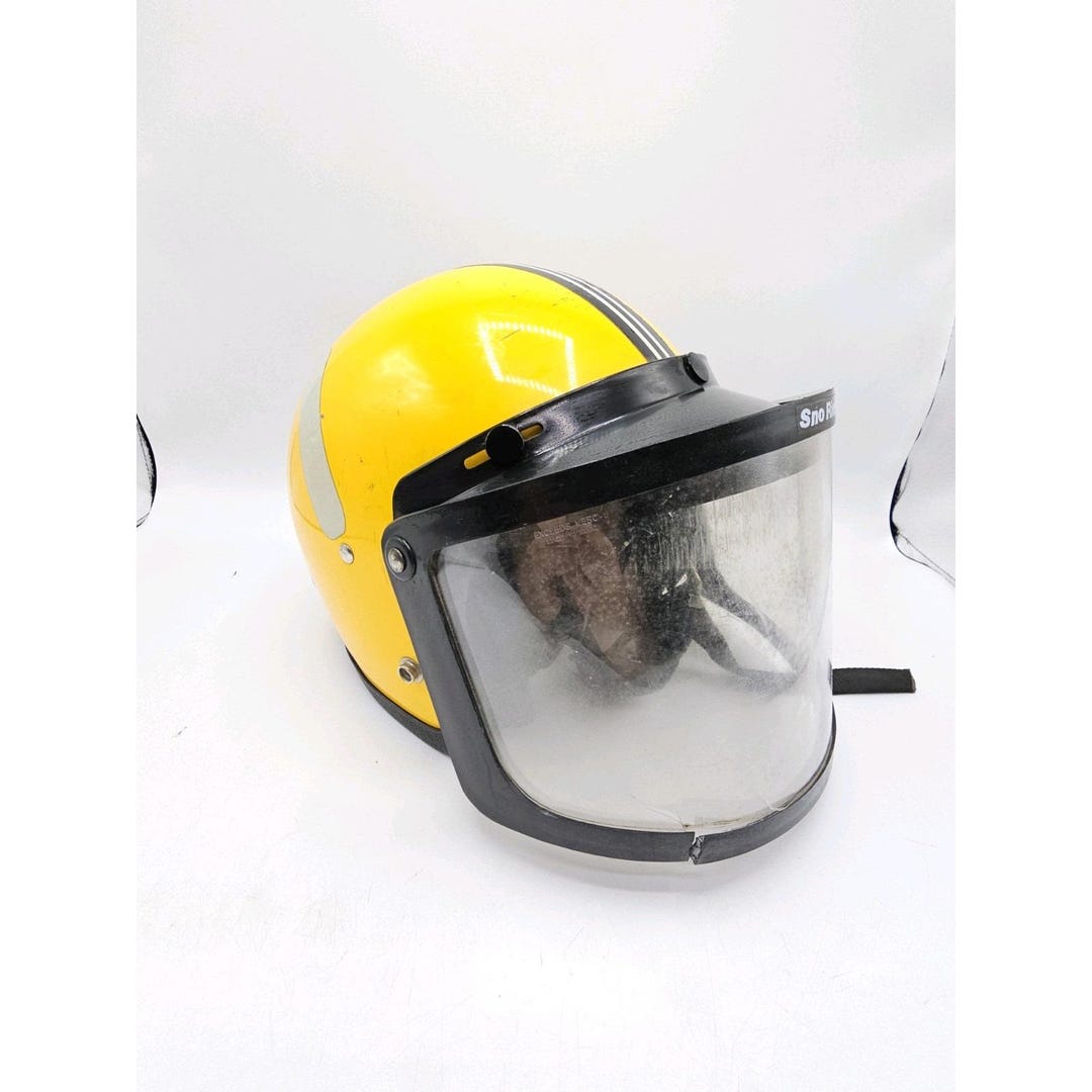 amber colored face shield for motorcycle helmet 5 Snap Flat Sheild - Amber