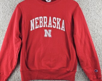 Vintage Champion Reverse Weave Nebraska Cornhuskers Sweatshirt Small Embroidered
