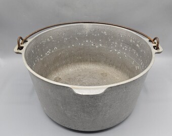 Vintage Super Maid Cast Aluminum 10 Quart Stockpot Spout Handle Kettle Caldron