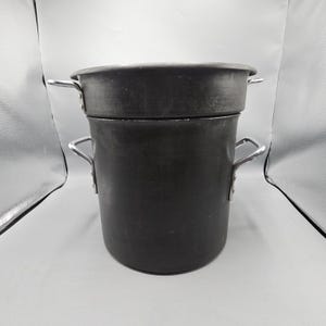 Vintage kommersiell aluminium 16 liters buljonggryta, ångkokare, lock Toledo, Ohio