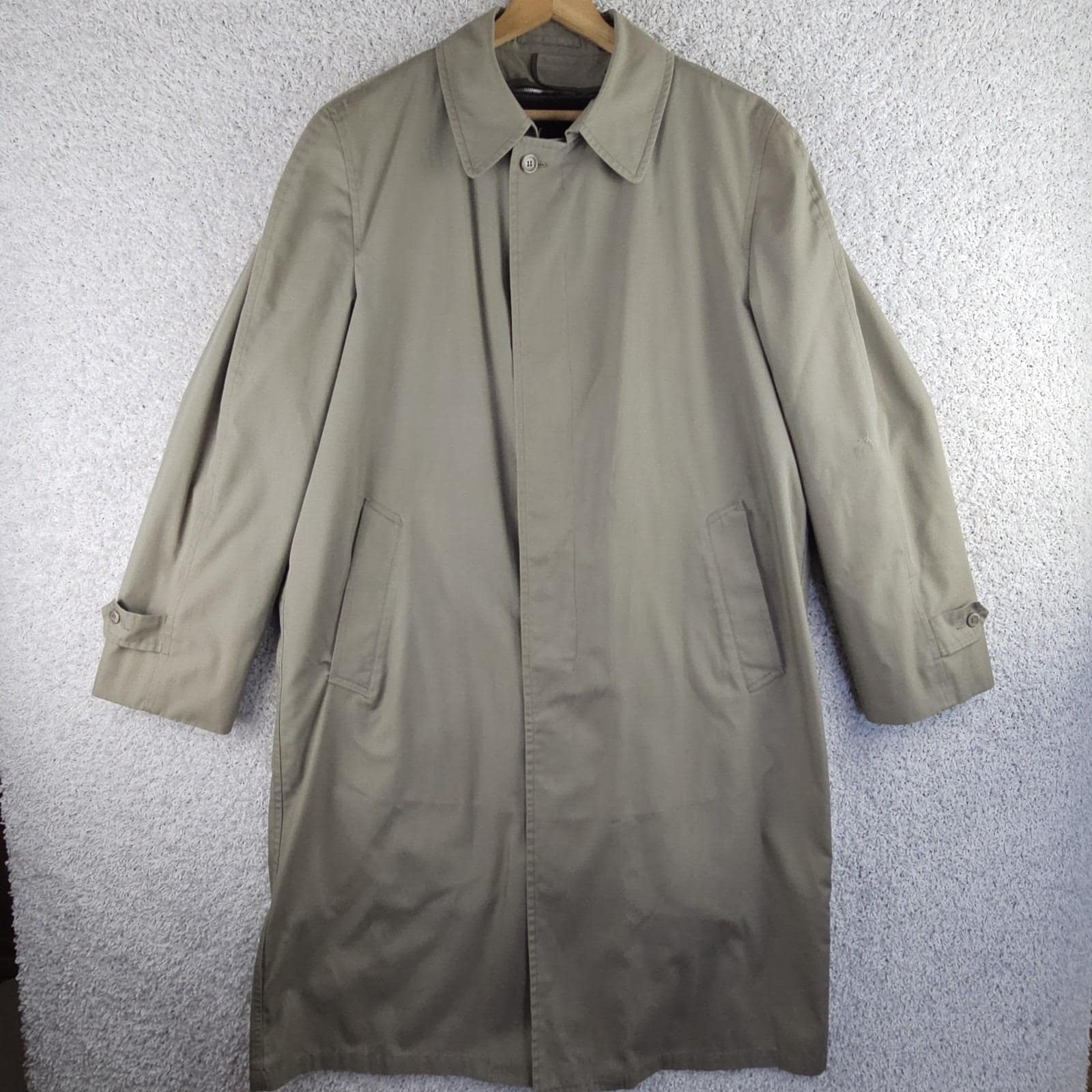 London Fog, Vintage London Fog Wamsutta Trench Coat Size 42 L Sherpa Zip Out Line Made USA