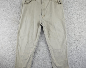 Vintage Wrangler Relaxed Fit Denim Jeans Herren 40x30(39x28.5)Khaki 90er Jahre Made USA