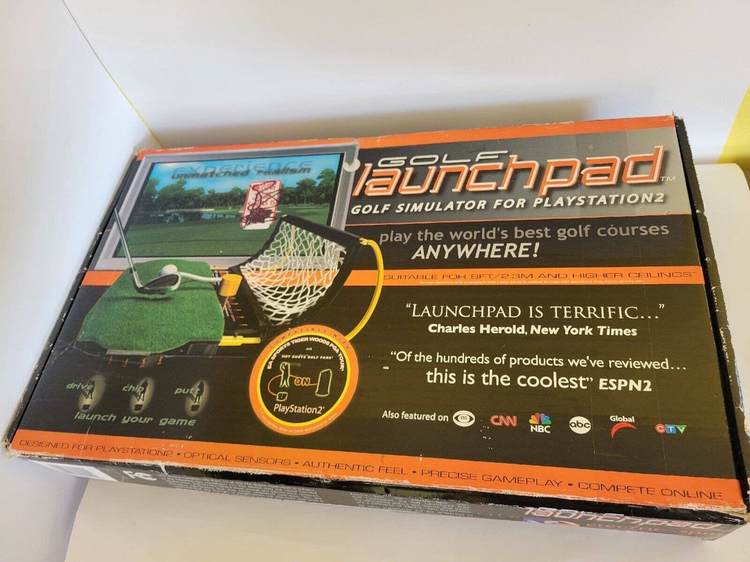 PS2 Golf Launchpad Simulator Electric Spin, Playstation 2, Tiger Woods