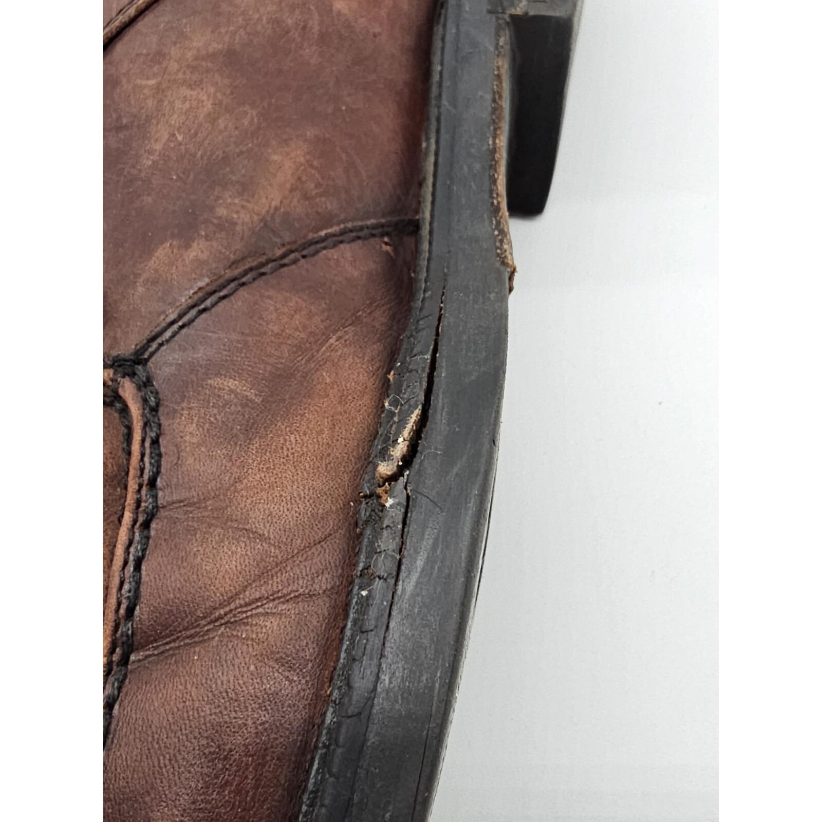 Kenneth Cole New York Brown Leather Harness Ankle Boots Size 10 Made in Italy Kenneth Cole New York Brown Leather Utility Boots Men main image 2