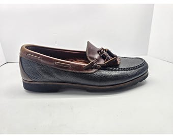 Vintage Allen Edmonds Nashua Brown Black Moc Toe Kiltie  display picture 2