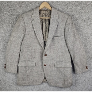 Vintage Harris Tweed Scottish Wool Stafford Blazer Sport Coat Jacket 40R