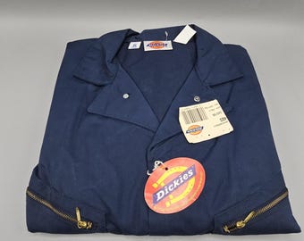 Vintage Nmit Etikett Dickies Langarm Overall Carpenter Navy Workwear Gr 46S Scotch