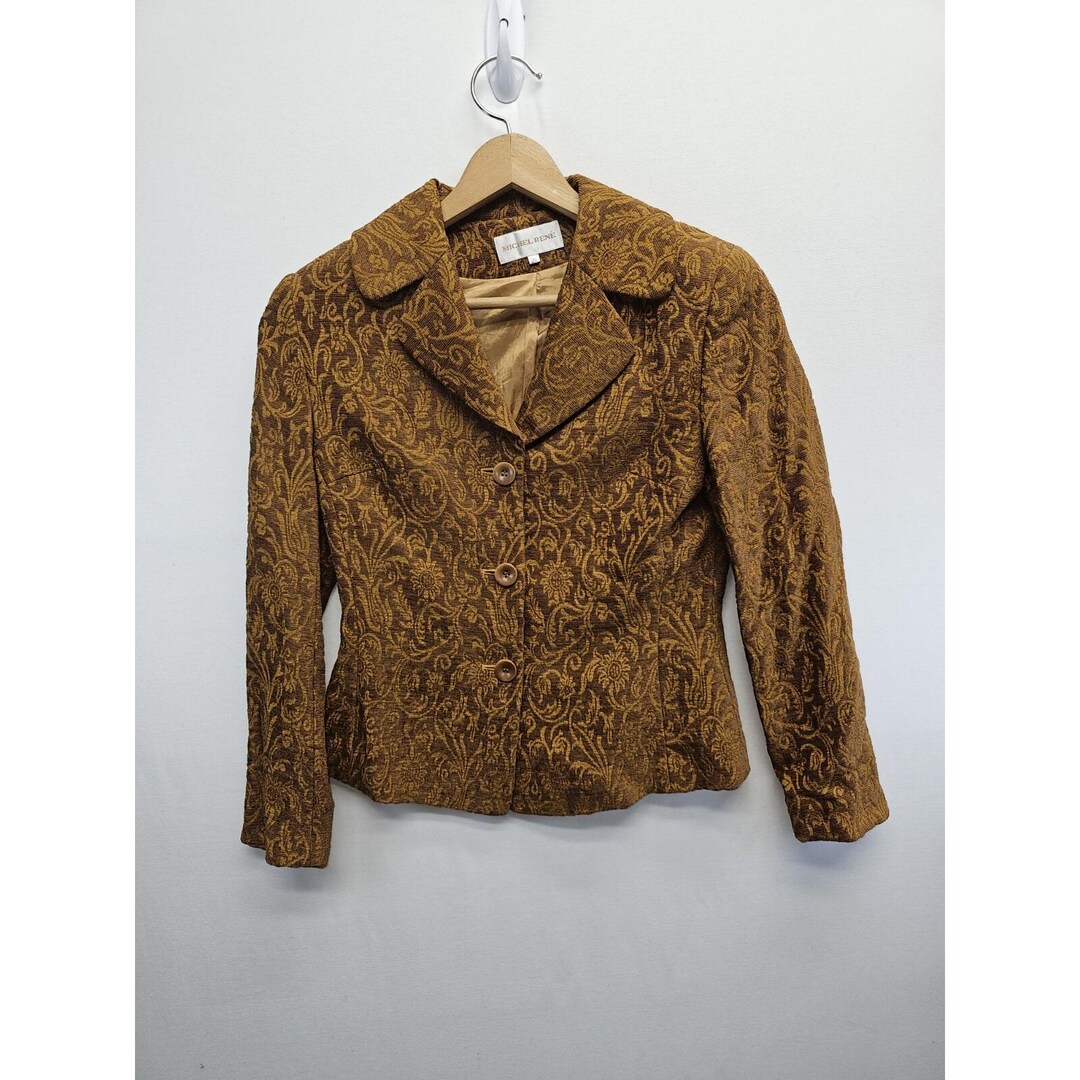 Vintage Michel Rene Ornate Blazer Size 38 or 6/8 Paisley Groovy 70s ...