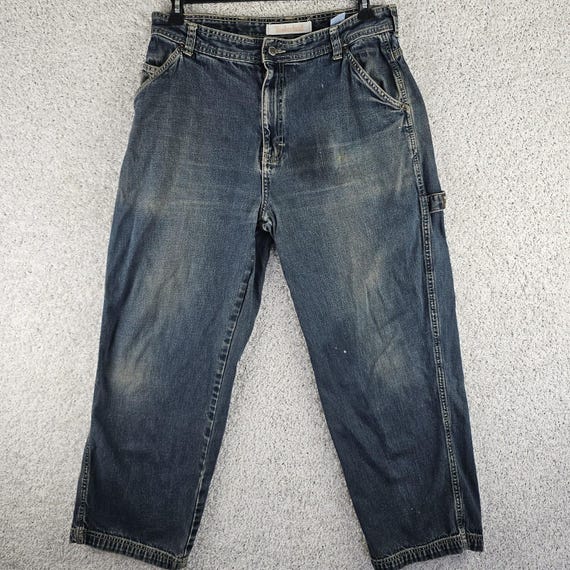 Vintage Y2K Timberland Carpenter Denim Jeans Size 34 34x29 Baggy Distressed