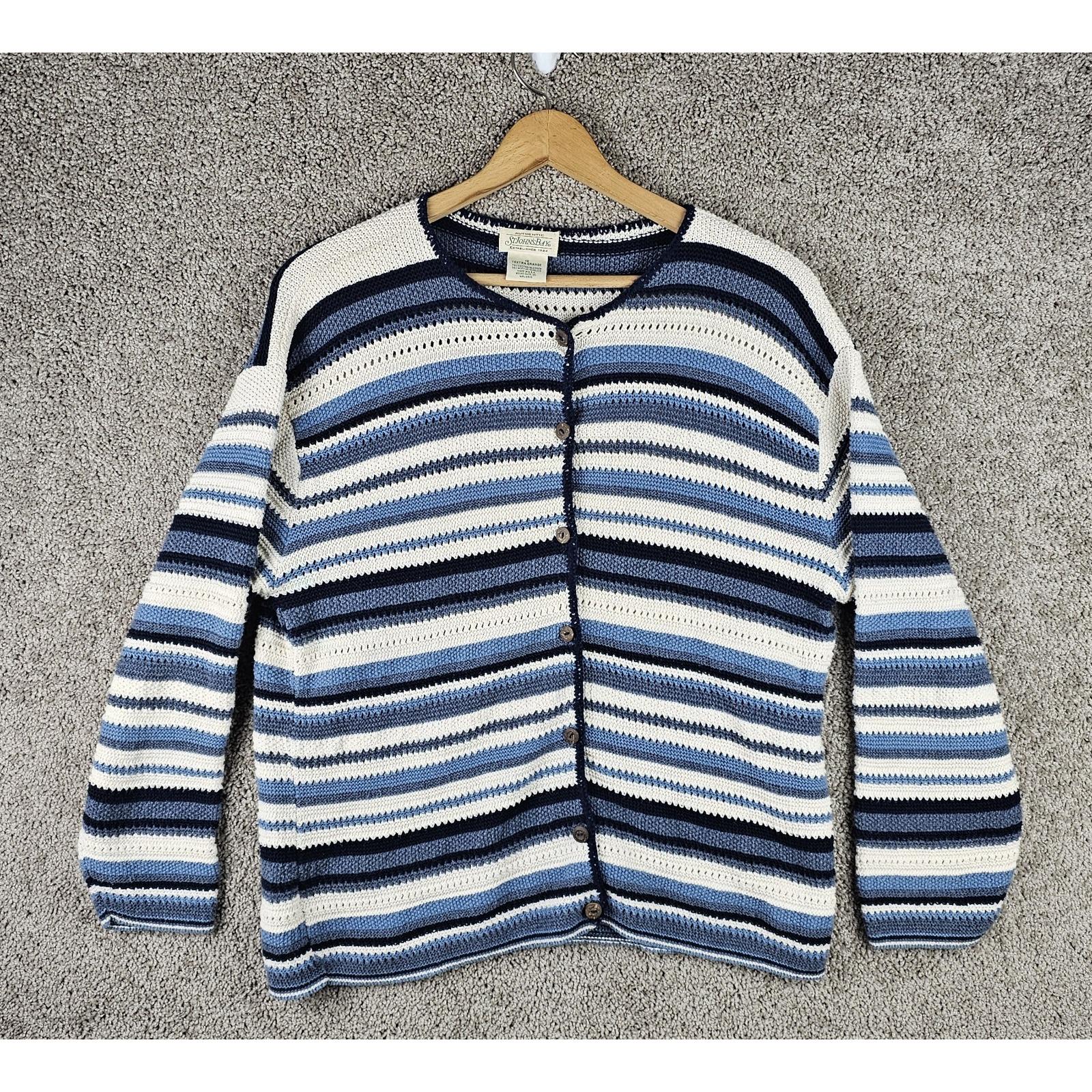 トップス 90s st john's bay cotton cardigan L トップス 90s st john's bay cotton cardigan L Vintage 1990s
