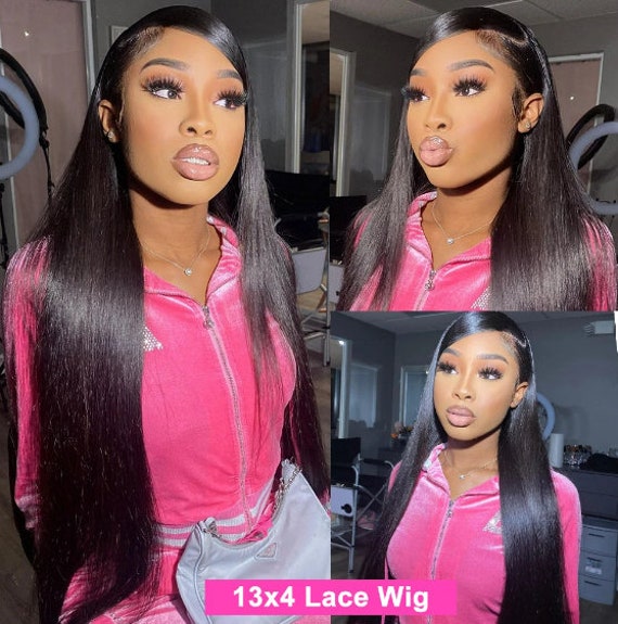 360 Lace Frontal Wig Brazilian Straight Lace Front Human Hair Wigs For Women