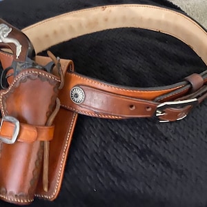 Western Gun Belt and Holster - Etsy