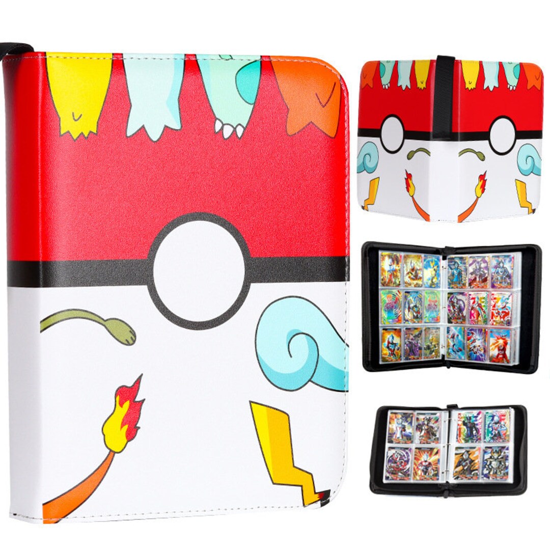 Pokemon Card Binder Unique Design 400cards Capacity 4pocket Etsy