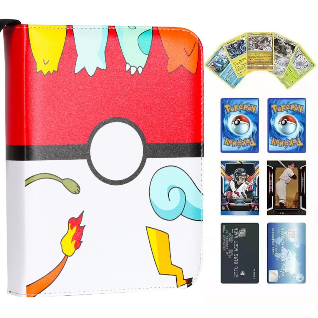 Pokemon Card Binder Unique Design 400cards Capacity 4pocket 50