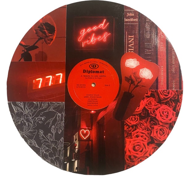 Photo Collage Vinyl ~ Red