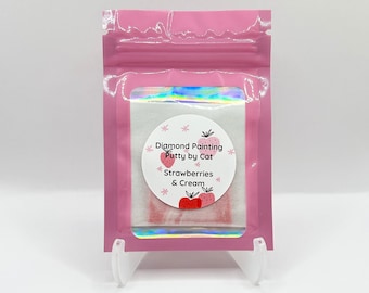 Strawberries & Cream Diamond Painting Putty | Scented Diamond Painting Putty