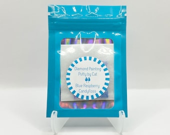 Blue Raspberry Candyfloss Diamond Painting Putty | Scented Diamond Painting Putty