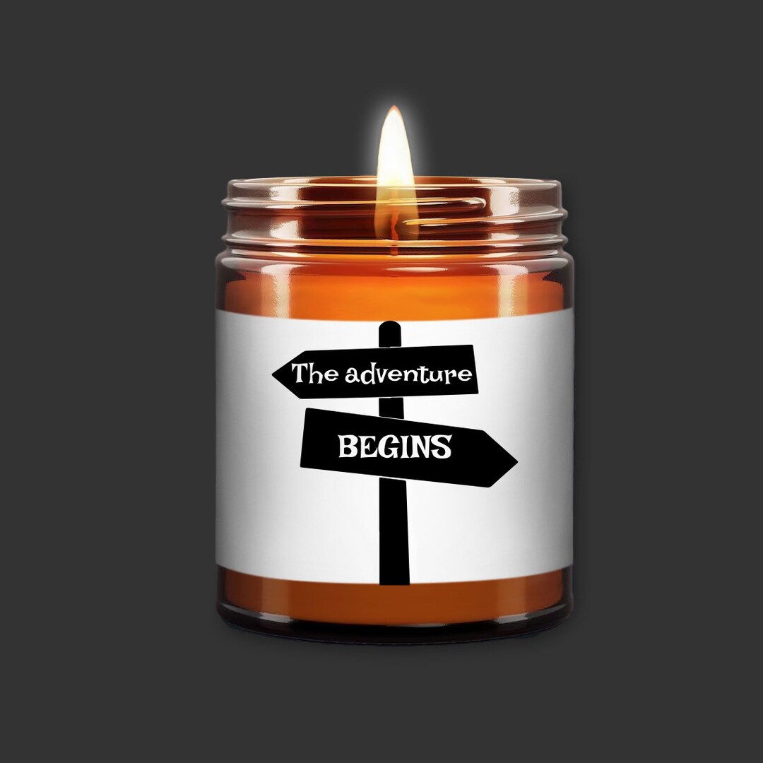 The Adventure Begins Candle Camping Candle Campers Gift Etsy