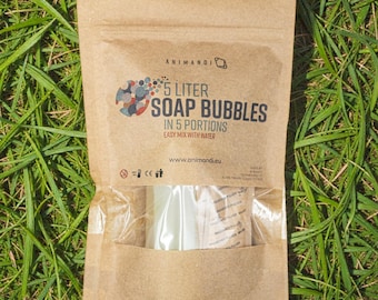 Solution Bulles de Savon Géantes 5 Litres (5×1L) – Liquide Pro & Enfants