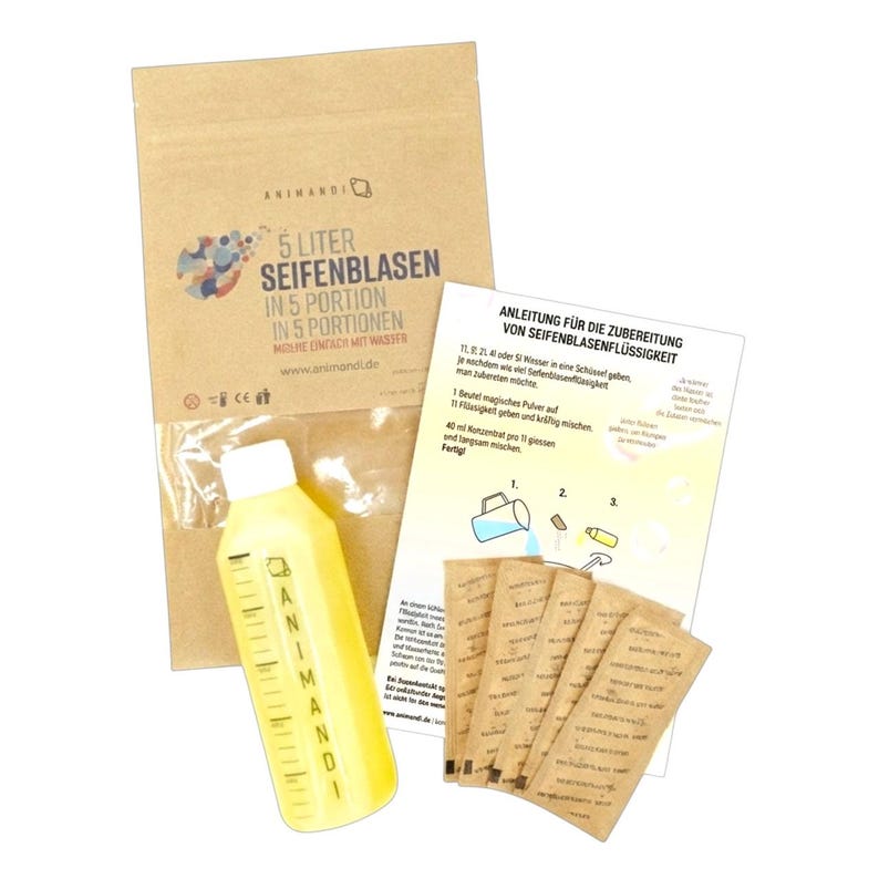 Seifenblasenflüssigkeit 5 Liter Riesenseifenblasen – 5×1L Profi-Mischung für Gigantische Blasen image 4