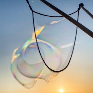 Justerbar handgjord jättestor tvålbubbelstav i trä, Montessori grön ren sensorisk leksak