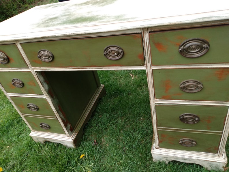 Vintage 1930's Hand Painted Writing Desk Bohemian Etsy