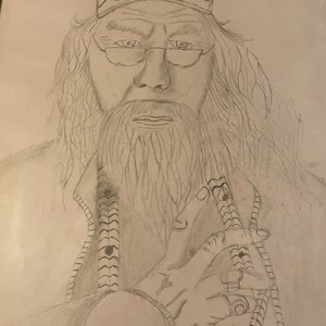 original drawing of albus dumbeldore